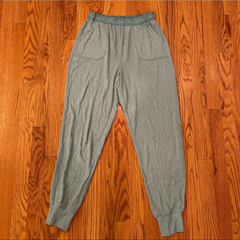 NWOT PINK Victoria’s Secret sea foam jogger pajama pants with pockets